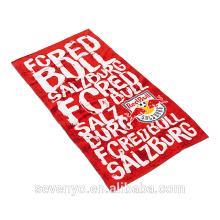 Yiwu créatif serviette lettres rouges modèle serviette de plage BT-063